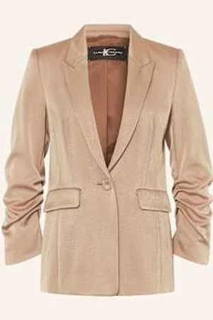 Luisa Cerano Blezer Satynowy beige