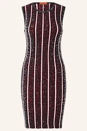 Missoni Dzianinowa Sukienka Z Cekinami rot