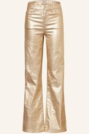 ONLY Jeansy Coated gold