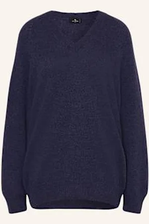Etro Sweter Z Kaszmiru blau