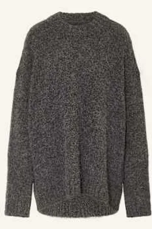 Black Palms Sweter Oversize Kelly Z Alpaki grau