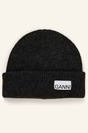 Ganni Czapka schwarz