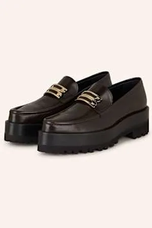 Victoria Beckham Loafersy Na Platformie braun