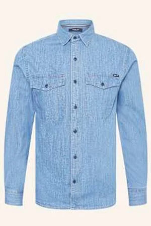 Replay Koszula Regular Fit W Stylu Jeansowym blau