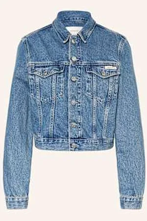 Calvin Klein Krótka Kurtka Jeansowa blau