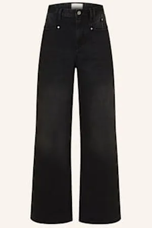 Marant Etoile Jeansy Straight Lemony schwarz