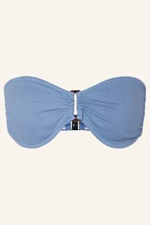 Vilebrequin Góra Od Bikini Bandeau Solid Sculpt blau