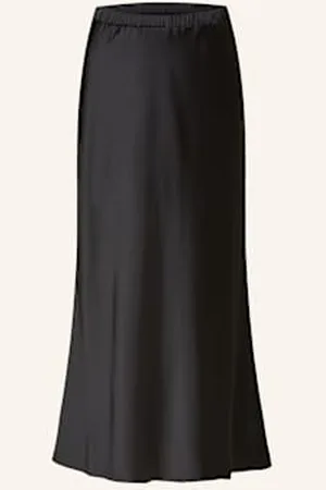 HUGO BOSS Spódnica Satynowa Remna schwarz