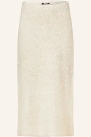 Gina Tricot Spódnica Z Dzianiny weiss