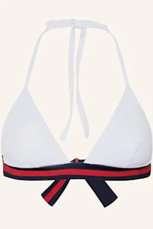 Vilebrequin Góra Od Bikini Trójkątnego Solid Fleche weiss