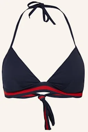 Vilebrequin Góra Od Bikini Trójkątnego Solid Fleche blau