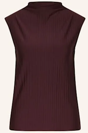 Gina Tricot Top Plisowany rot