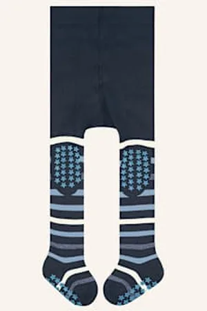 Falke Rajstopy Antypoślizgowe Multi Stripe blau