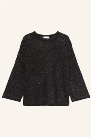 Princess goes Hollywood Sweter Obszyty Cekinami schwarz