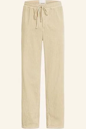 Isabel Marant Spodnie Sztruksowe Nirlen Regular Fit beige