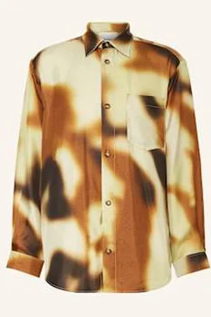 Nanushka Koszula Z Jedwabiu Sebas Comfort Fit beige