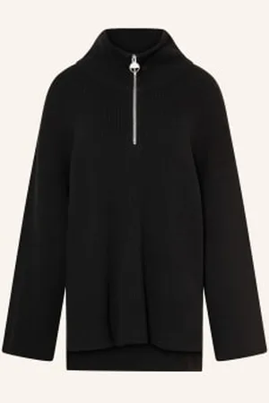 Barbour Sweter Typu Troyer Oversize Franchesca schwarz