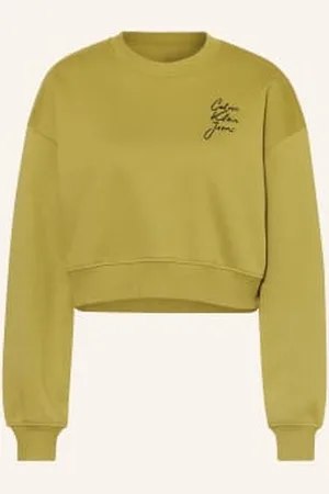 Calvin Klein Krótka Bluza Nierozpinana gelb