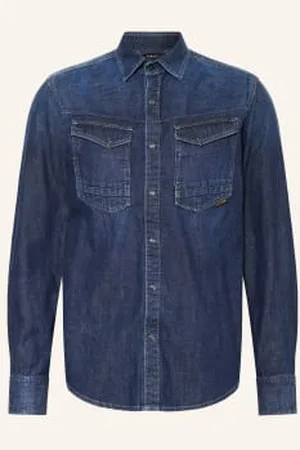 G-Star Jeansowa Koszula Wierzchnia blau