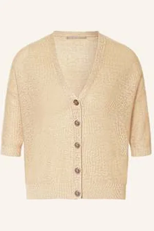 The Mercer Kardigan Z Lnu beige