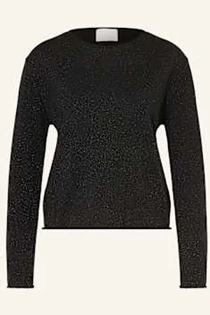 Hemisphere Sweter Z Kaszmiru Z Błyszczącą Przędzą schwarz