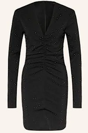 AllSaints Sukienka Etui Alya Z Ozdobnymi Kamykami schwarz