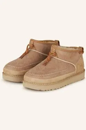 UGG Botki Ultra Mini Crafted Regenerate beige