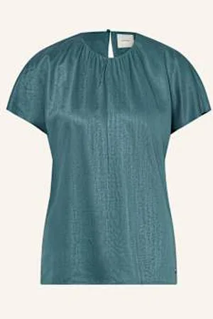 Calvin Klein Bluzka Z Satyny gruen