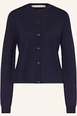J Lindeberg Kardigan Z Wełny Merino blau