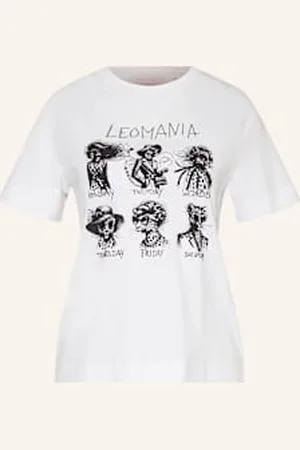 Rich & Royal T-Shirt Z Obszyciem Ozdobnymi Kamykami weiss