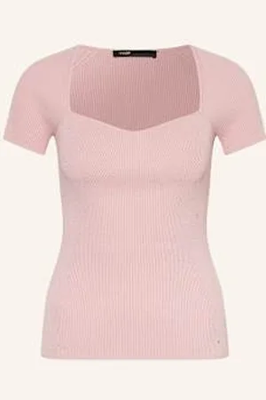 Maje Dzianinowa Koszulka pink