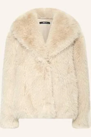 Gina Tricot Kurtka Ze Sztucznego Futra beige