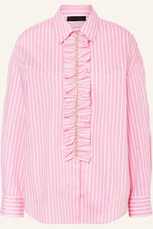 Liu Jo Koszula Z Ozdobnymi Kamykami I Falbankami pink