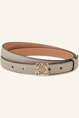 Loewe Pasek Skórzany Anagram beige