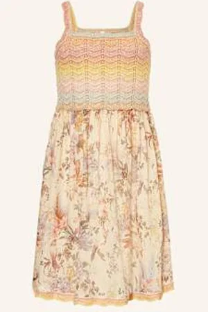 ZIMMERMANN Sukienka Z Dzianiny Tallow rosa