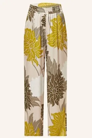 Marc Cain Spodnie Marlena Wedi Z Jedwabiu beige