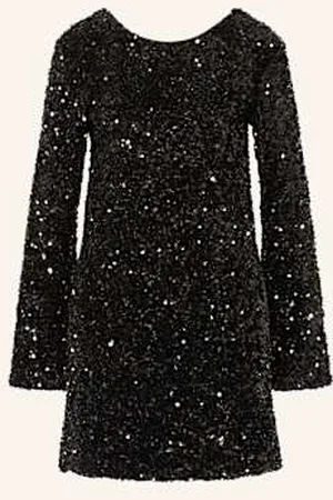 Gina Tricot Sukienka Z Cekinami schwarz