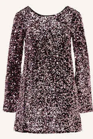Gina Tricot Sukienka Z Cekinami pink