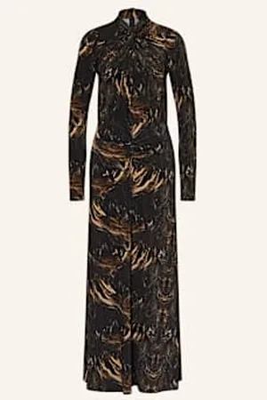 AllSaints Sukienka Z Dżerseju Mina schwarz