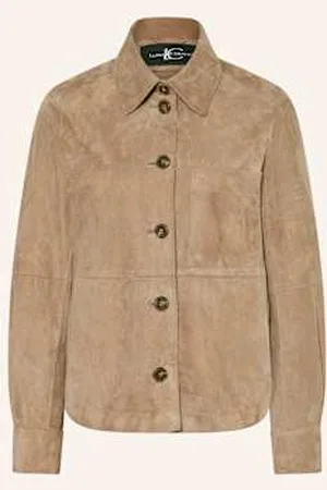 Luisa Cerano Overjacket Ze Skóry beige