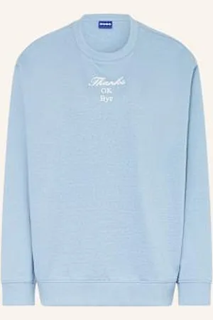 Hugo Blue Bluza Nierozpinana Classic Crew blau