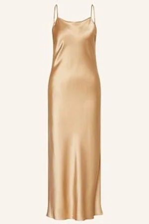 The Mercer Sukienka Satynowa Z Jedwabiu beige