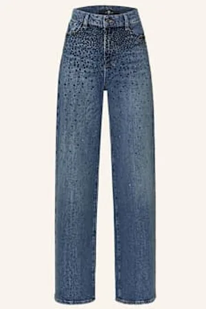 7 for all Mankind Jeansy Scout Candy Z Ozdobnymi Kamykami blau