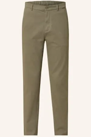 Calvin Klein Chinosy Tapered Fit gruen