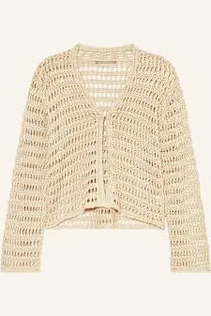 The Mercer Dzianinowe Wdzianko Z Lnu beige