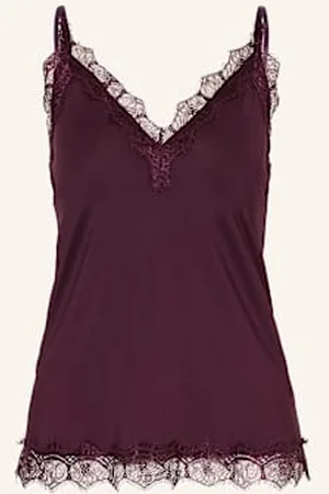 Rosemunde Top Billie Z Koronkowym Obszyciem rot