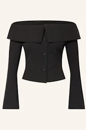 Gina Tricot Bluzka Z Odkrytymi Ramionami schwarz