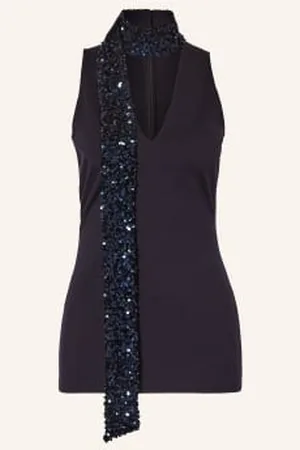 Dorothee Schumacher Top Z Cekinami blau