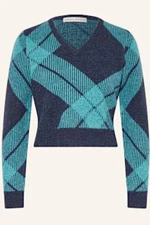 J Lindeberg Sweter Z Dodatkiem Alpaki blau