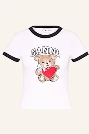 Ganni T-Shirt weiss